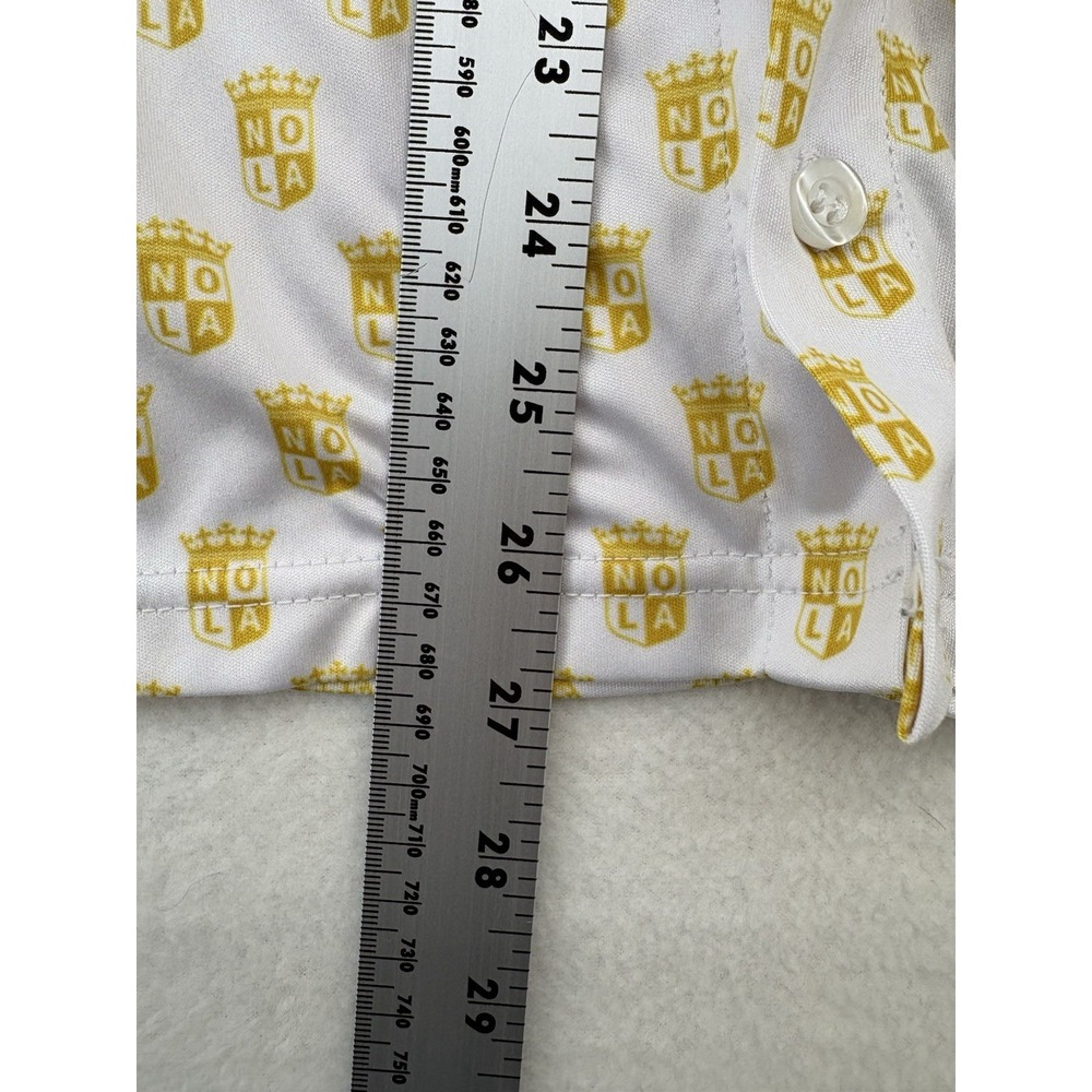 Nola Gold Major Rugby Paladin Shirt Sleeve Button Up Shirt - Picture 16 of 16